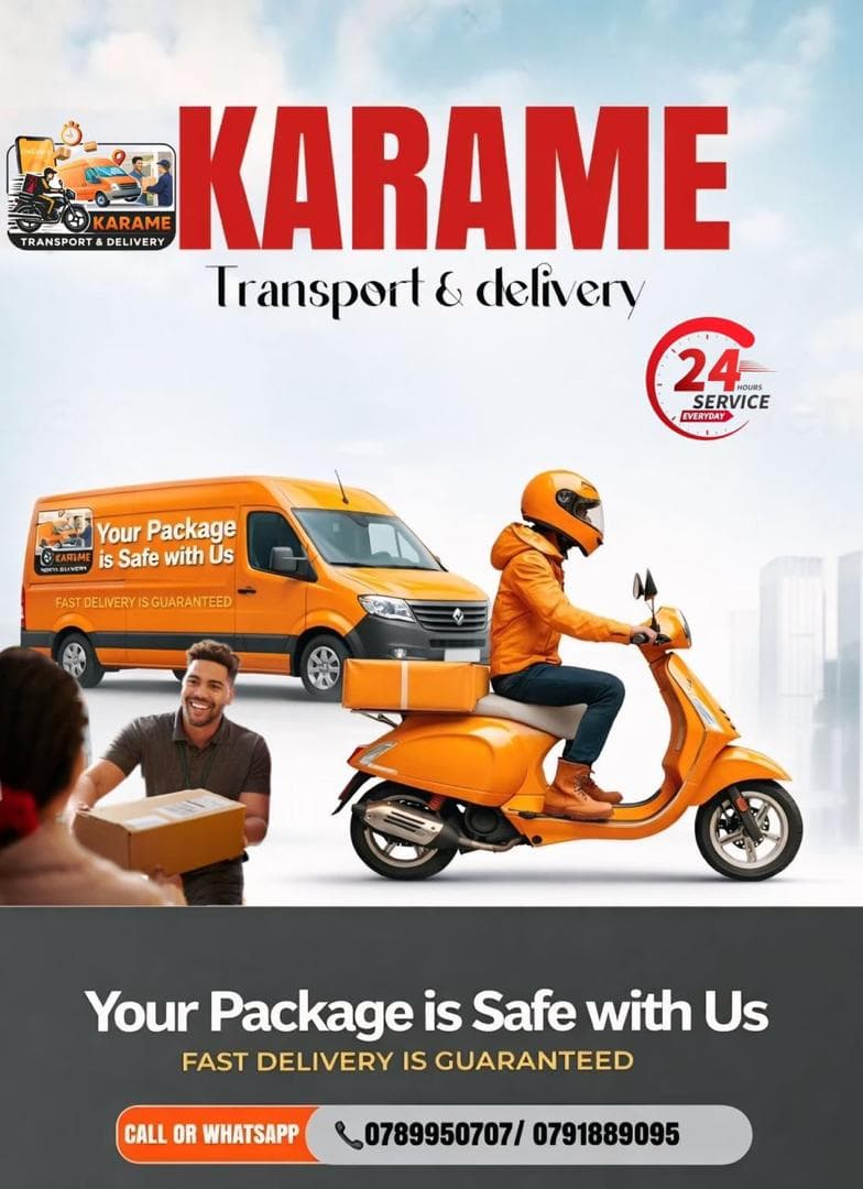 Karame transport and delivery poster