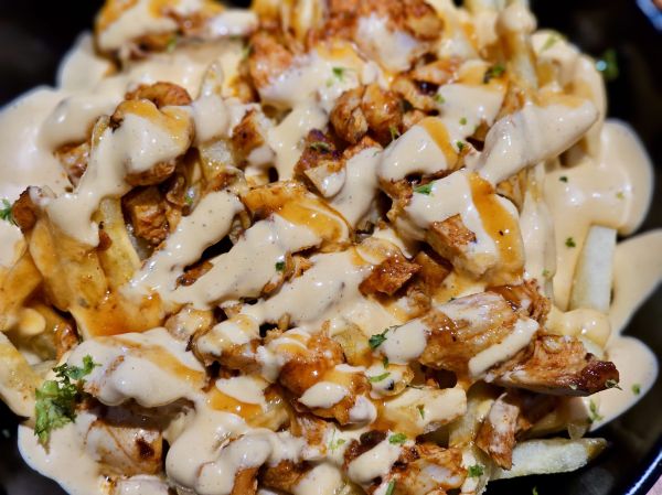 BBQ chicken loaded fries